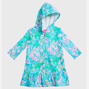 RARE! Lilly Pulitzer UPF 50+ Girls Beach Cover-Up